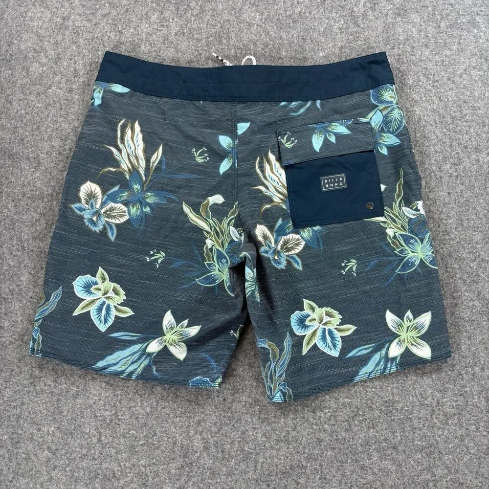 Billabong Platinum X Sundays X Boardshorts M120NBSU Navy Floral Men's Size 34